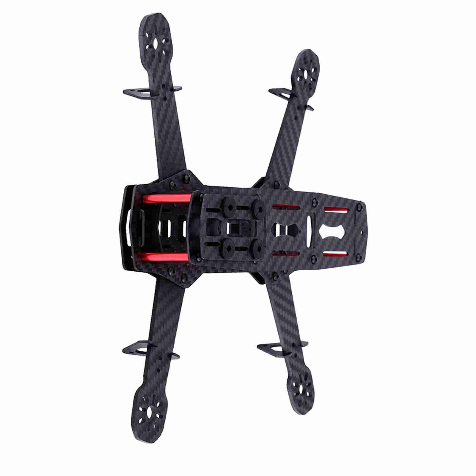 Kit telaio quadcopter, 250 mm FPV carbonio gara Drone telaio telaio aeromobili accessori per QAV250 Mini 4 assi FPV Drone (fibra di carbonio)
