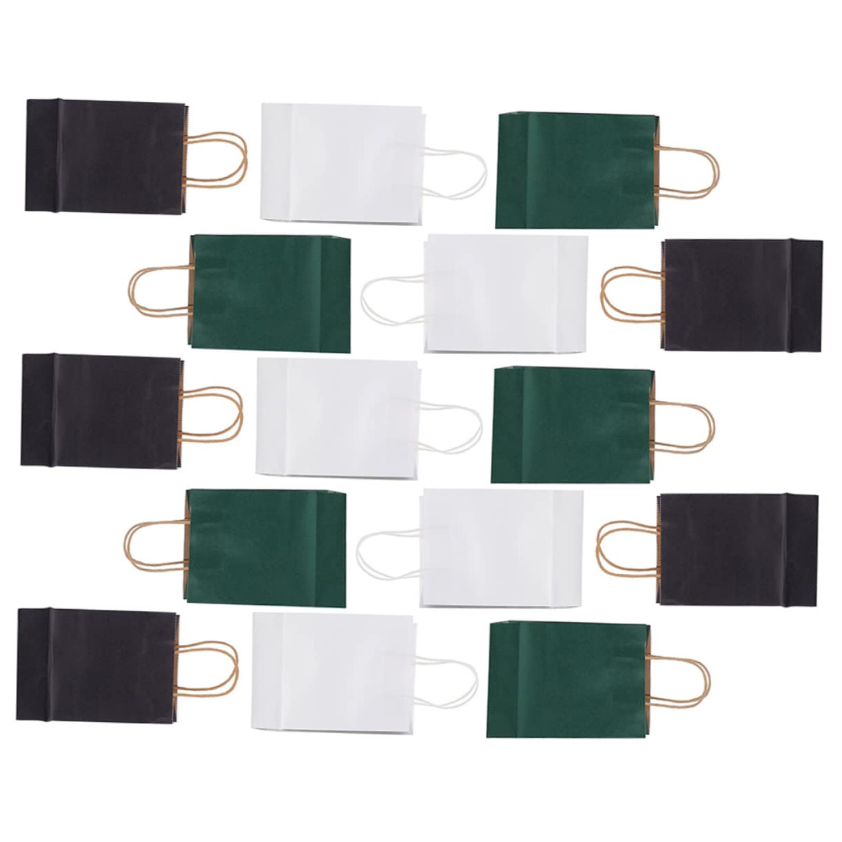 Healeved 45stücke Teiliges Kraftpapier-taschen Mit Griffen Für Party-goodies Und Weihnachtsverpackung Robuste Dekorative Papiertüten