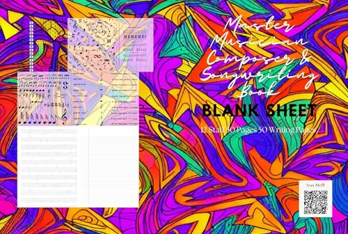 Master Musician Composer & Songwriting Book (Blank Sheet) (English Edition)
