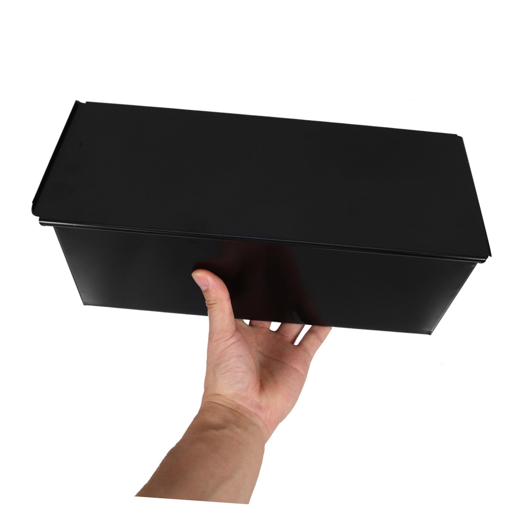 TOYANDONA Stampo da Pancarre Nero con Coperchio, Metallo per Cucina