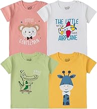 Luke and Lilly Baby Boys Printed Cotton Half Sleeve Tshirt
