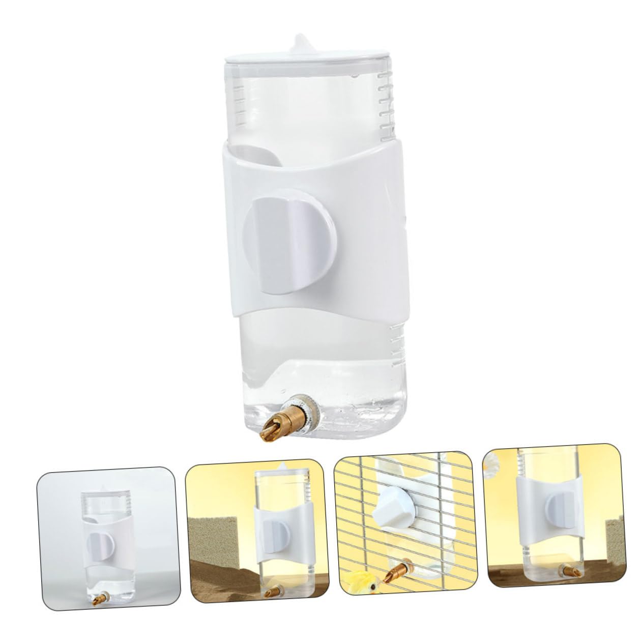 Happyyami 3pezzi Dispenser Automatico Per Uccelli Mangiatoia Per Pappagalli e Cocorite Facile Da Installare Accessorio Per Voliere Design Sicuro e Pratico
