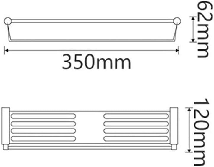 Bathroom Shelves, Stainless Steel Racks Removable and Washable Wall Mounted Kitchen Toiletries Storage Rack Pendant