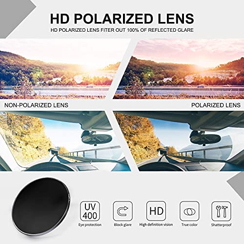 Image of HAOLOTA Polarized Sunglasses for Men Women Designer Driving Glasses Lightweight UV400 Protection