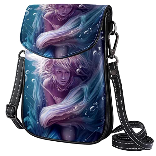 Mini Bolso Bandolera Hada De La Sirena De La Fantasía Bolso De Teléfono Móvil Billetera...