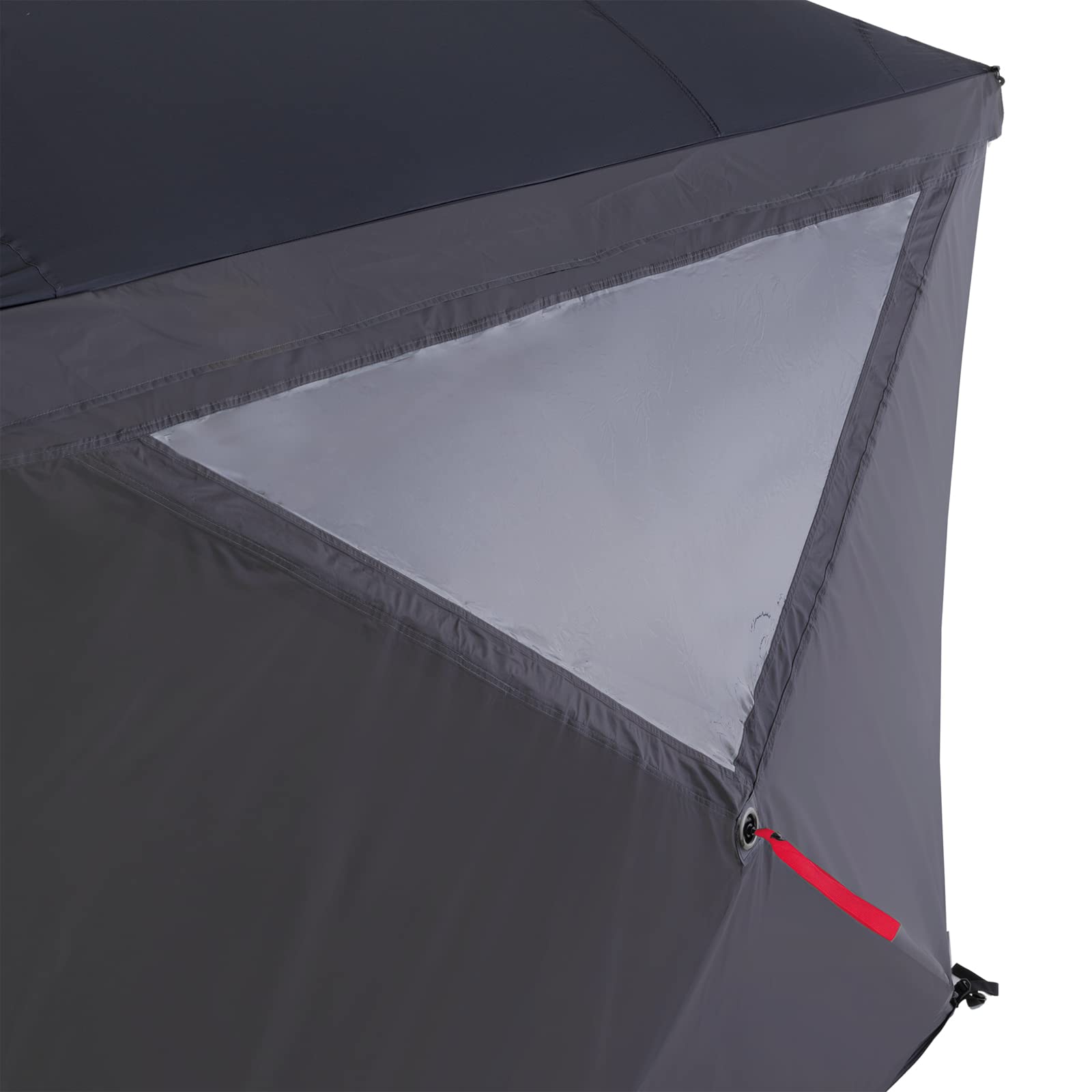 qeedo Quick Hub Square 2er Set Seitenwände - wasserabweisend, 4000 mm Wassersäule, mit PVC-Fenster - Windschutz, Wetterschutz und Sonnenschutz für Quick Hub Square Pavillon