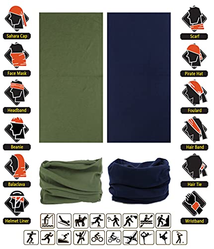 Image of VANCROWN Headband Neck Gaiter Head Wrap Headwear Face Mask Magic Scarf Bandana for Men and Women