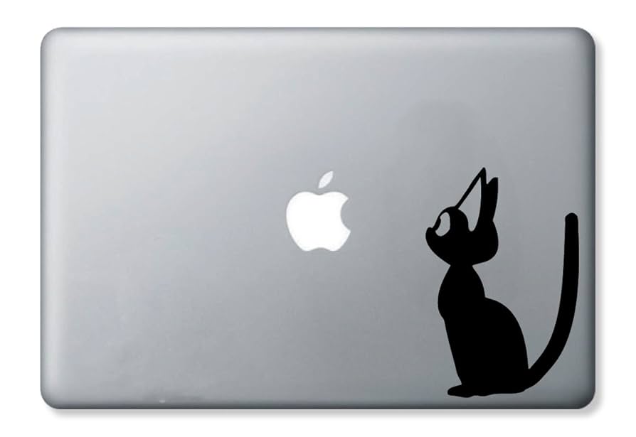 Amazon.co.jp: 黒猫ステッカー クロネコ MacBook 対応 ノート