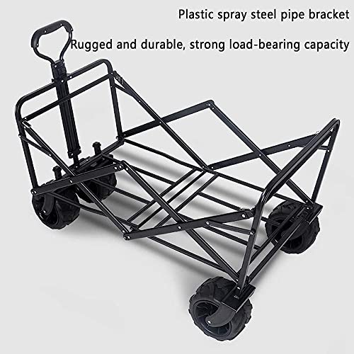 Bollerwagen, Outdoor-Klappwagen, Klappwagen, Outdoor-Campingwagen mit Breiten All-Terrain-Rädern (Stil 2) (Stil 2) – Bild 3