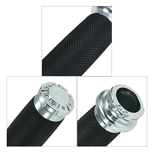 Anself Motocicleta Handle Bar Lidar Com Apertos Preto/Cromo 1