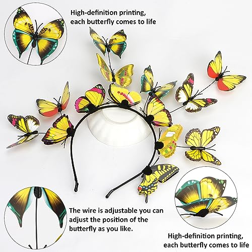 Cocide Butterfly Headband For Women With 12Pcs Hair Clips thumb #4