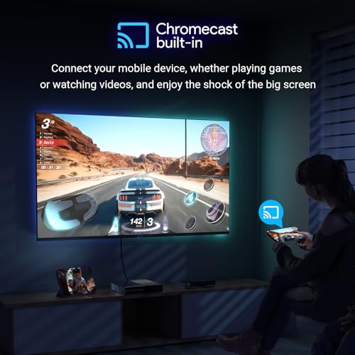 TuTu Smart TV 43 Zoll (108 cm) 4K UHD LED Fernseher Android TV mit WLAN, HDR, Triple Tuner DVB-C/S/S2/T/T2, Bluetooth, Prime Video, Netflix, YouTube, DAZN, Disney+, TUS43UQ1A – Bild 7