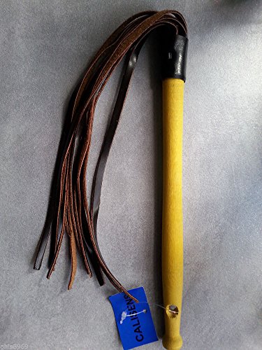 Martinet - Manche en Bois - 10 Lanières en CUIR - Fouet - Neuf