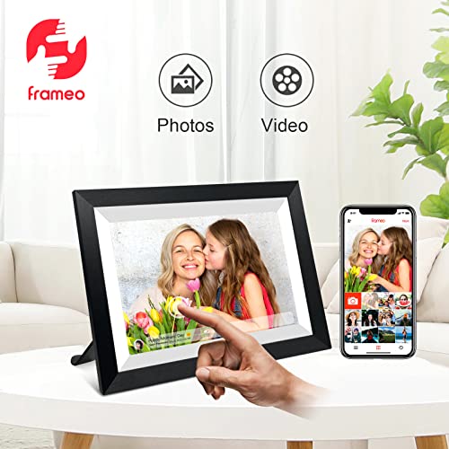 Image of FRAMEO 10.1 Inch Smart WiFi Digital Photo Frame 1280x800 IPS LCD Touch Screen, Auto-Rotate Portrait and Landscape, Share Moments Instantly via Frameo App from Anywhere
