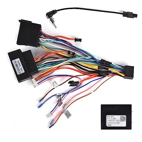 Hodozzy Câble Adaptateur ISO 36 pin 40 pin avec Canbus pour VW Skoda Seat Golf 5 6 Polo Passat Autoradio Prise ISO pour Autoradio Android avec Commandes au...