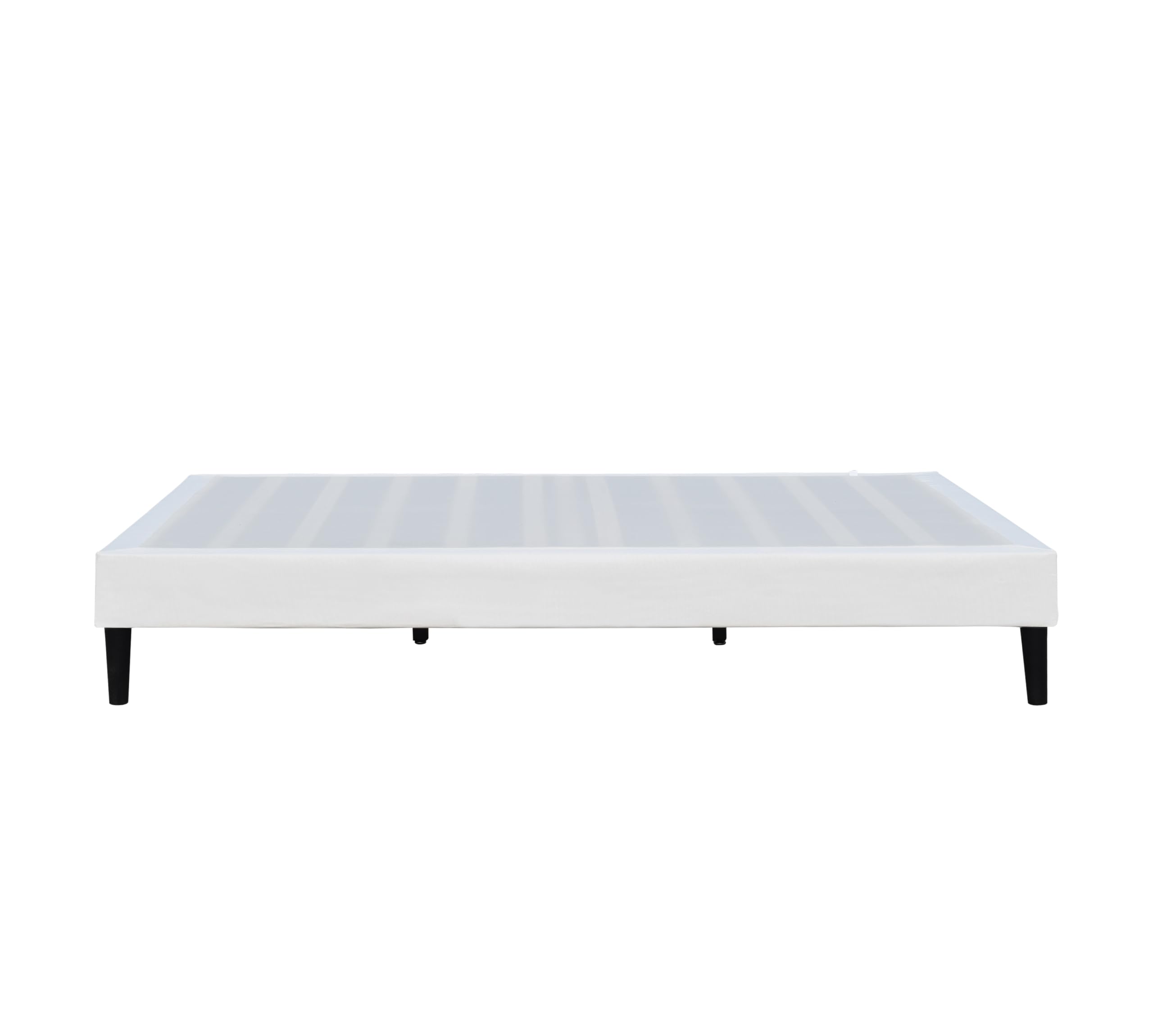 King of Dreams Sommier 120x190 cm Tapissier déhoussable Housse Lavable Blanc + Pieds en 20 cm 2 x 13 Lattes - Anna- revetement