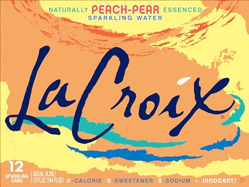 Image of LaCroix Sparkling Water, Peach-Pear, 12 Fl Oz (Pack of 12)