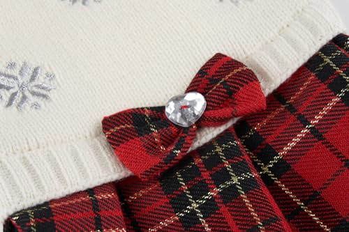 Robe pull pour chiens XL vêtement hiver tricot blanc - 7