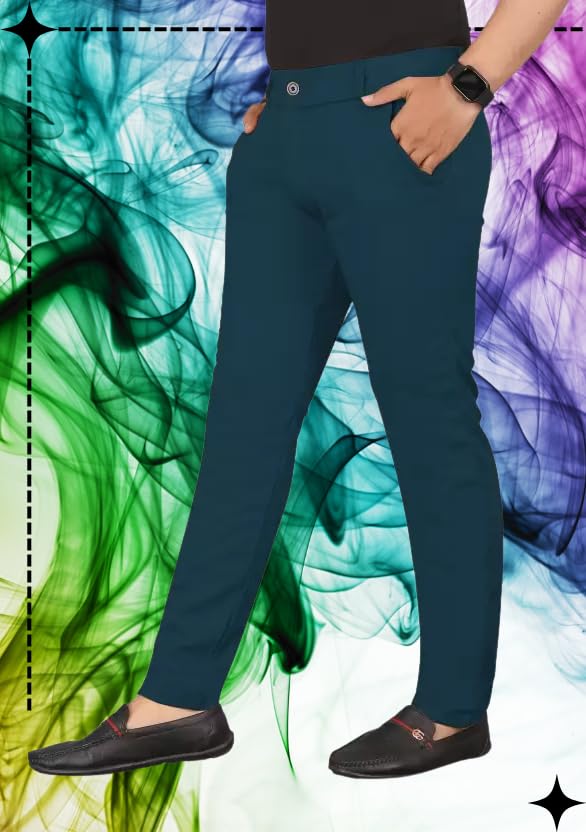 Image of Men's Slim Fit Casual Chinos Pants Stretch Cotton Trousers with Flat Front, Comfortable Everyday TS K021 Parent