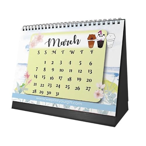 تقويم مكتب 2026 بثلاثة دببة بتصميم كرتوني جذاب مزود بقاعدة من كرتون صلب، مخطط ممتع وملون للأطفال والمراهقين وللمكتب ومناسب لعشاق الرسوم المتحركة من وي برينت يور جفت