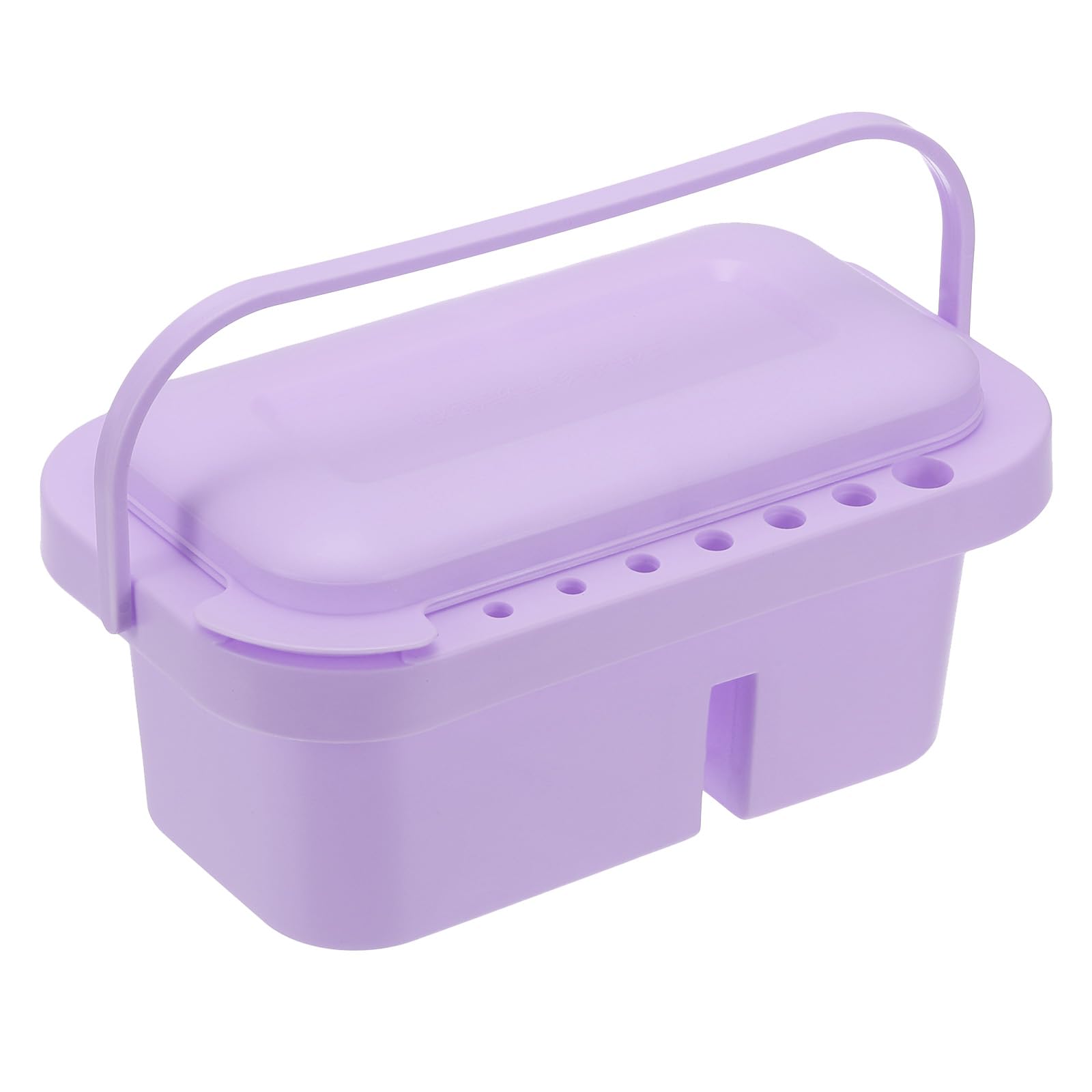 PATIKIL Paint Brush Cleaner, Paint Palette Brush Holder Organizer Art Painting Supplies with Handle for Acrylic, Watercolor, and Water-Based Paints, Purple