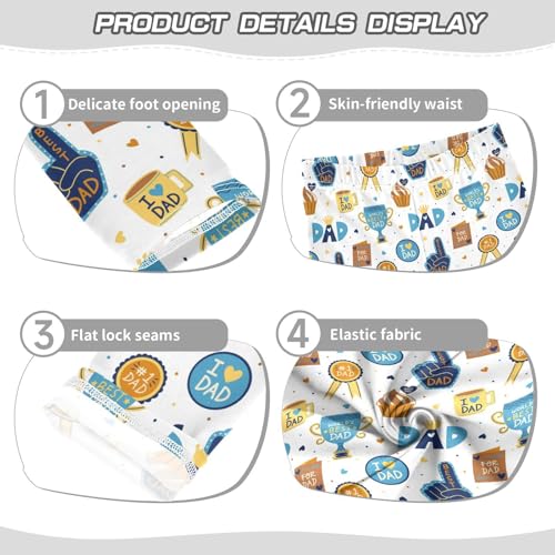 Girls Leggings Father's Day Dad Appreciation Icons Toddler Girls Clothes Leggings for Girls Toddler Girls Leggings 3-4T3