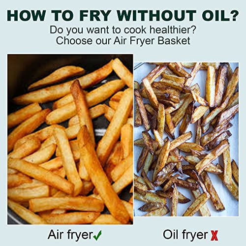 Silicone Air Fryer Liners 8 Inches 2 Pcs, Reusable Air Fryer Silicon Pot Round Food Safe Heat Resistant Easy Cleaning #TOP7