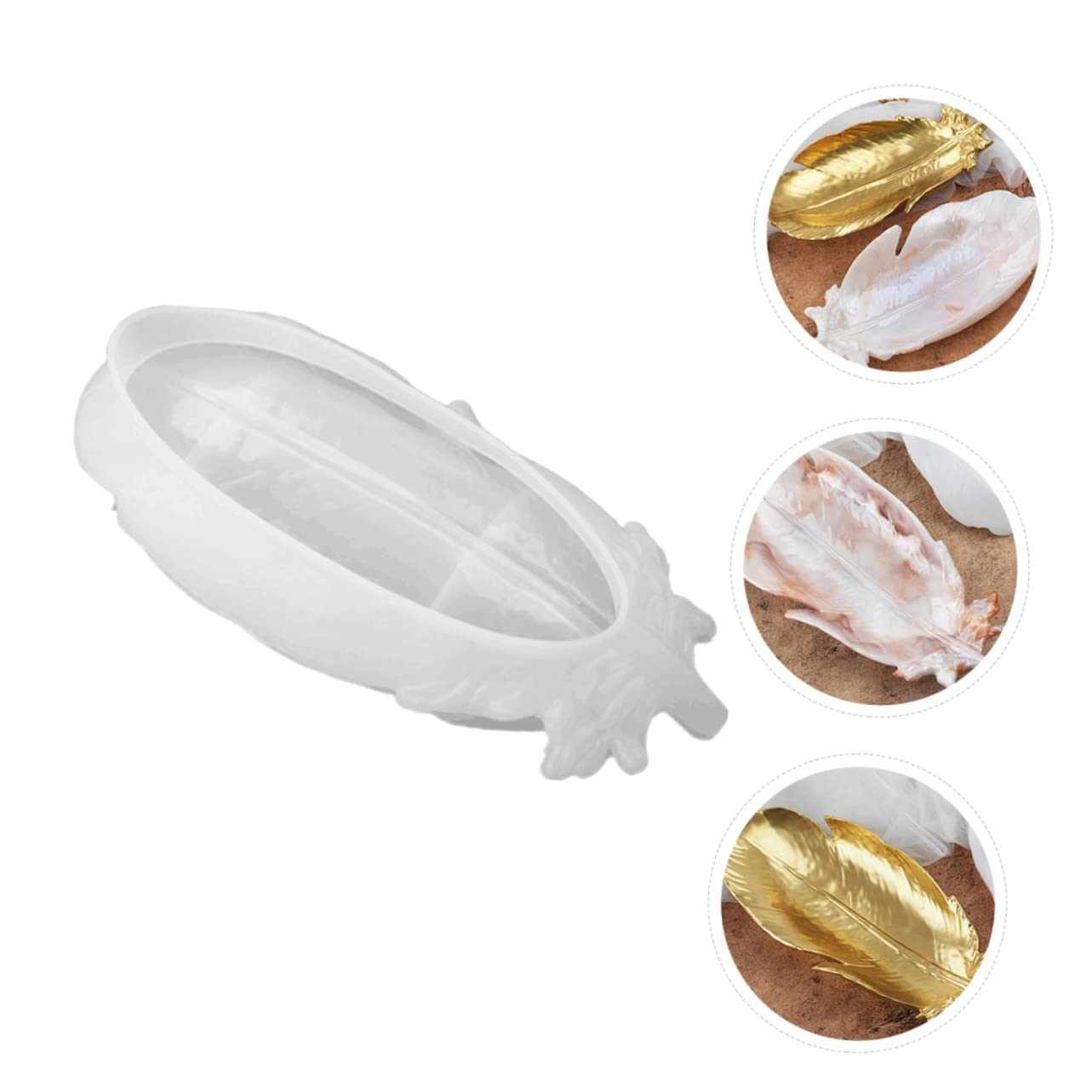 NUOBESTY 2pièces Moule Silicone pour Plateau Décoratif Outil De Fabrication De Plateaux Élégants Résistant Chaleur Et Froid Parfait pour Vos Projets Artisanaux