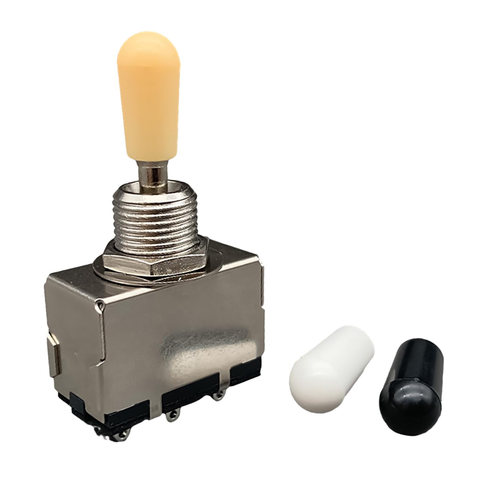 MIXINQIAN Electric Guitar 3Way Toggle Electric Guitar Pickup Selector 3 Position Pickup Toggle with Knob Caps