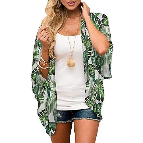 Zando Womens Floral Kimono Cover Ups Short Sleeve Kimono Cardigans Casual Shawl Cardigan Loose Open Front Kimono Tops