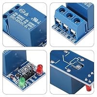 GTIWUNG 6 Stück 1 Kanal 5V Relaismodul mit LED Anzeige, One Channel Relay Module 5V, 1 Kanal Relaisplatine, Ein Kanal Relais Modul Board Shield Für PIC AVR DSP ARM MCU für Arduino Relais – Ansicht 4