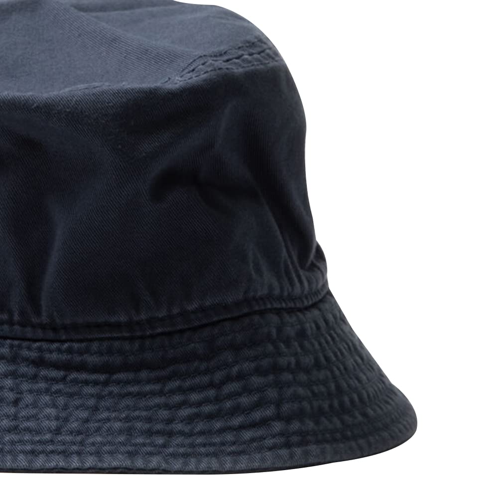 Men's Bucket Hat No Days Off Embroidered Cotton Washed Unisex Casual Fisherman Hat (Navy,7 5/8)