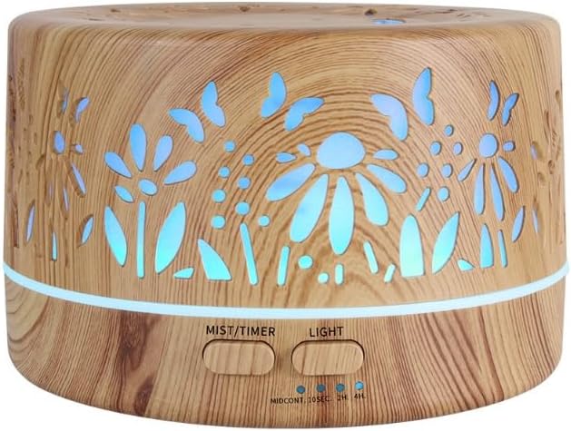 Miniatura 2 de Wild Essentials - Difusor de aceite esencial de diseñador de 23.7 fl oz para habitación grande, vaporizador ultrasónico de aromaterapia 5 en 1,