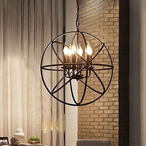 Lampes suspendues en fer avec personnalité d'éclairage rétro