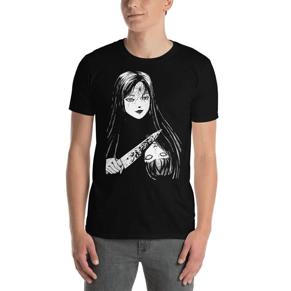 Junji Ito Tomie Anime Horror T-Shirt Black