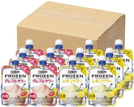 （00:30時点） [冷凍]お酒 ロッテ クーリッシュフローズンサワー食べ比べセット 140ml×12個入[アルコール分5%]
