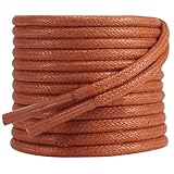 Dafannis 2 pares de cordones encerados,Business Cordones de Zapatos,Finos de Zapatos de Vestir,ø2.5mm redondos Oxford Cordones para Brogue y Derby,zapatos de traje y de piel