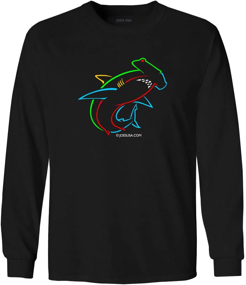 Joe's USA Youth Circling Hammerhead Logo Long Sleeve Tee in Sizes XS-XL