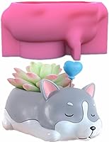 Vista 7 de Molde de silicona para macetas, moldes de silicona en forma de animal 3D para hormigón, cemento, yeso, arcilla polimérica, fundición de resina