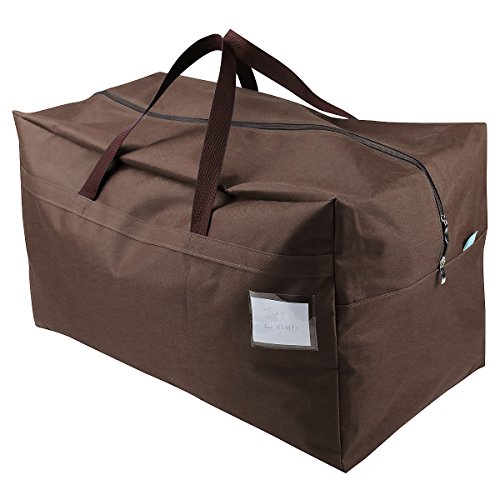 Bolso grueso del almacenaje de la tela de Oxford para la casa de la mudanza, Go-to-School, almacenaje de la ropa, organizador del consolador, bolsos del almacenaje de la decoración del festival, Brown