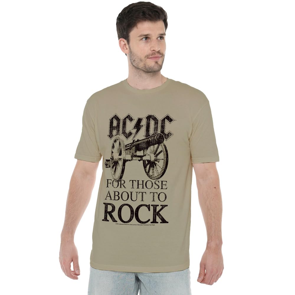 ACDC for Those About to Rock Unisex T Shirt, Safari Green, XX-Large