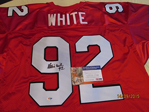 REGGIE WHITE (RARE Signed) Memphis Showboats Jersey -PSA Authenticated #B77893