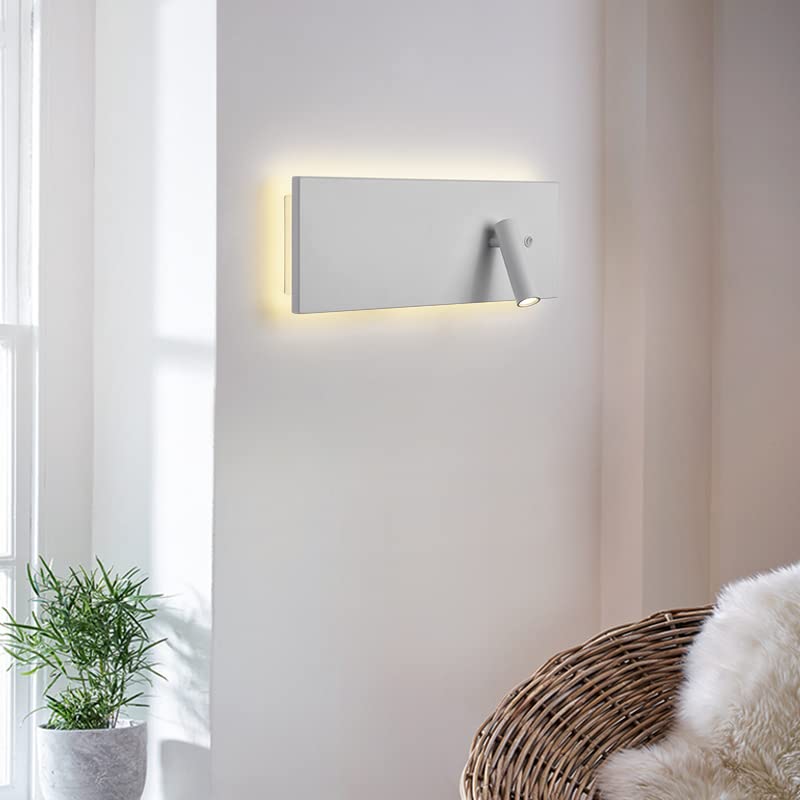 Lámpara de Mesa Lámpara de pared LED y Negro cálido 3000K Arte de Hierro Lámpara de pared Simple Moderna 9W 630Lm Adecuado para dormitorio Pasillo Sala de estar Entrada Decoración