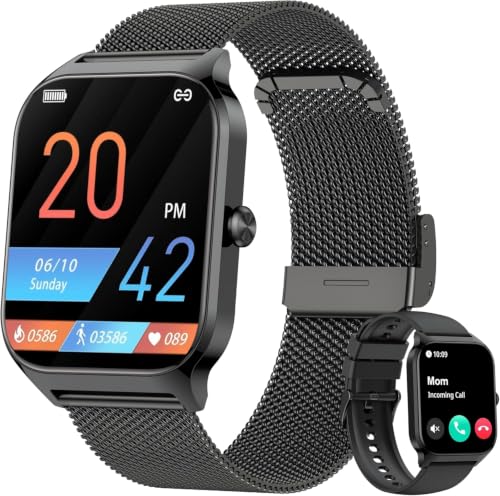 LODIMEKE Smartwatch Blutdruckmessung, Fitnessuhr Herren Damen – Ansicht 1