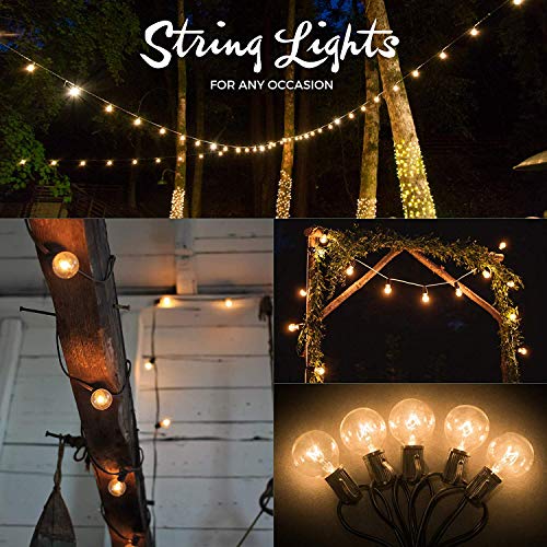 50ftblackstringlights60g40globebulbs10extraconnectablewaterproofindooroutdoorglobestringlightsforpatiospartiesweddingsbackyardsporchesgazebospergolasandmore Urban Country Home Decor 50ft black string lights 60 g40 globe bulbs 10 extra connectable waterproof indoor outdoor globe string lights for patios parties weddings backyards porches gazebos pergolas and more urban country home decor
