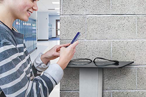 Kwikboost Mini Wall Mounted Cell Phone Charging Shelf | Full Speed Charging For Four Devices | Compatible With Apple Iphone, Ipad, Samsung, Android, Tablets And More! (21” X 14” X 4”) #TOP7