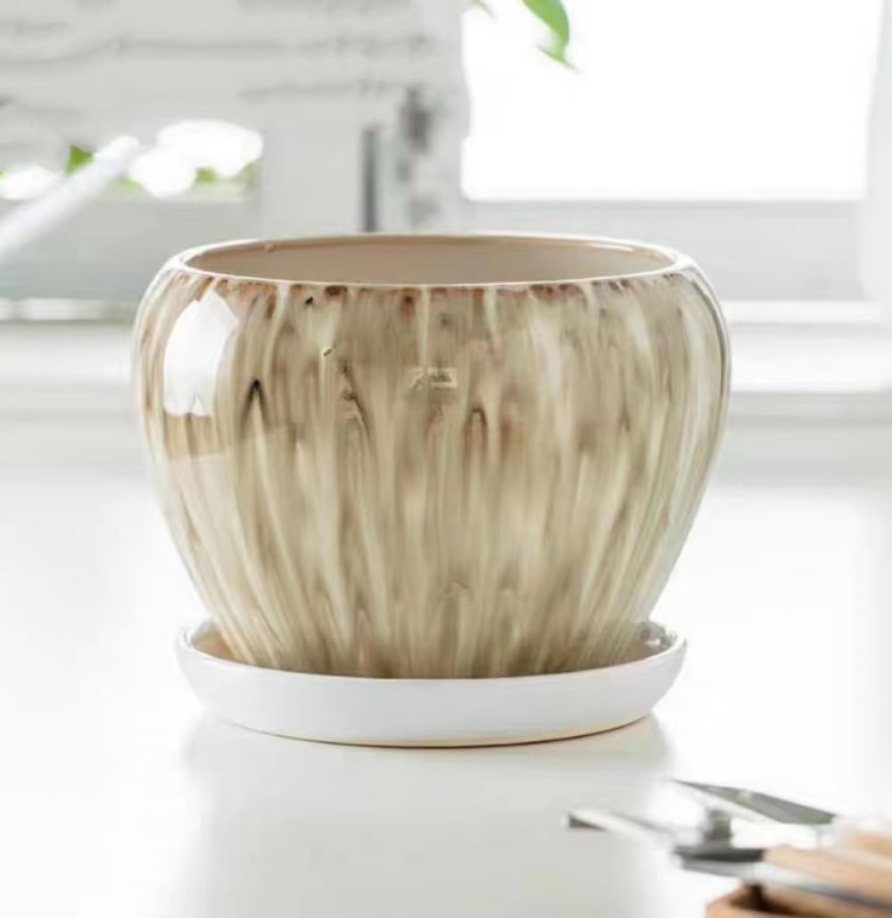 Ceramiczna doniczka domowe biurko niebieska mini doniczka na kwiaty glazurowana ceramiczna doniczka na kwiaty bonsai doniczki rośliny wazon zagęszczone kreatywne doniczki