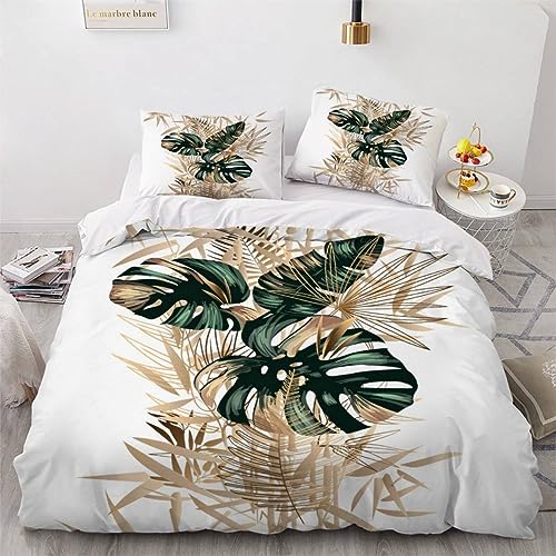 Parure de lit 2 personnes en microfibre douce et infroissable avec fermeture éclair