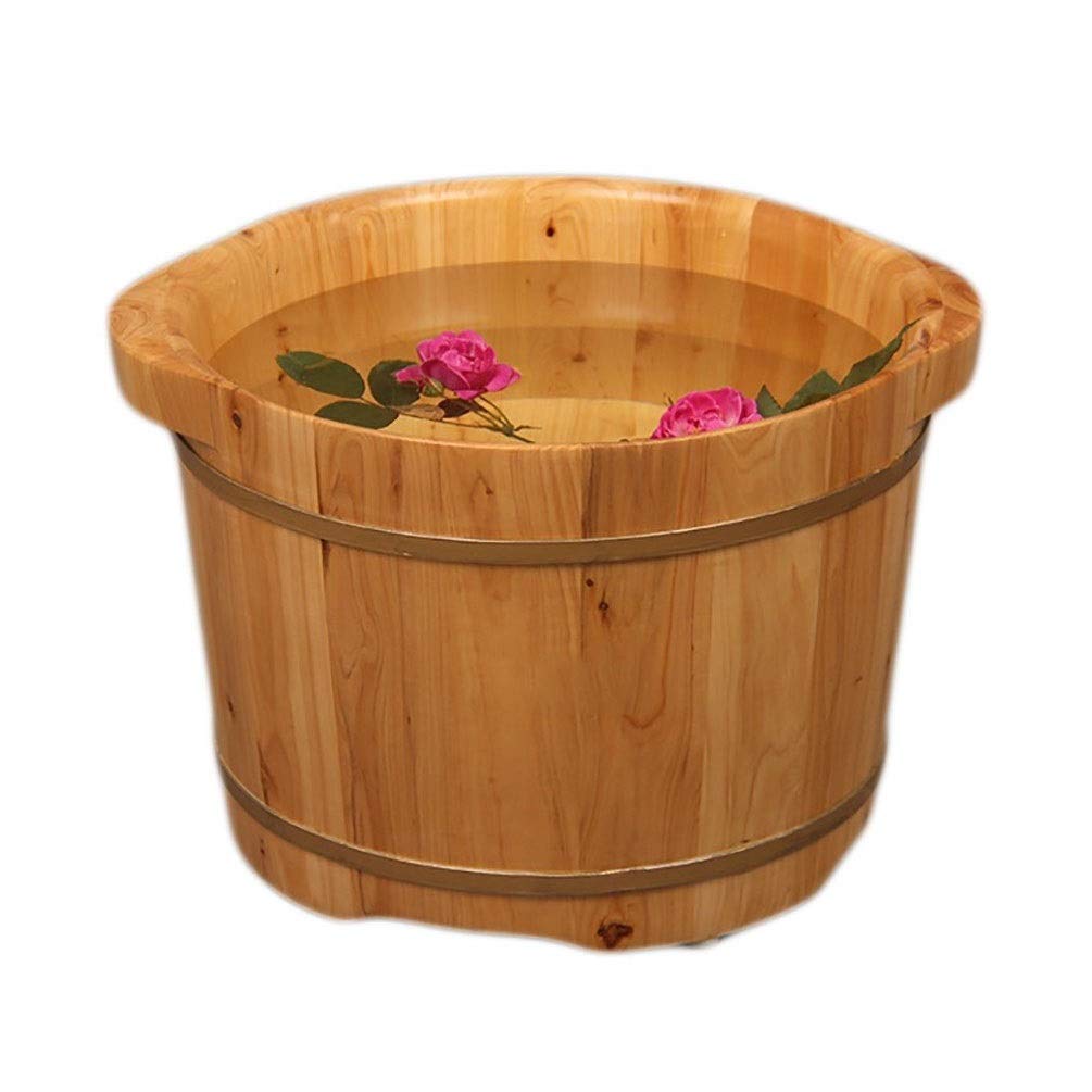 Spa do stóp Drewniana beczka Sauna Drewniane wiadro, Duża wanna z hydromasażem do kąpieli stóp, Relaksacyjna kąpiel stóp z pedicure, Spa do masażu stóp dla domu, Spa do stóp i nóg dla dorosłych