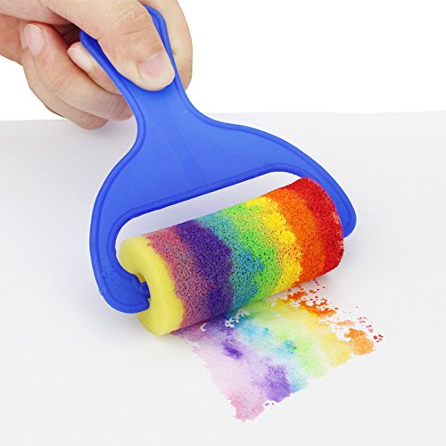 Painting Foam Brush Roller Sponge for Kid Mini Paint Brushes DIY Art Craft Painting Tool Set